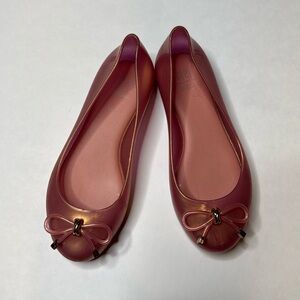 Mel by melissa pink rubber flats size 13